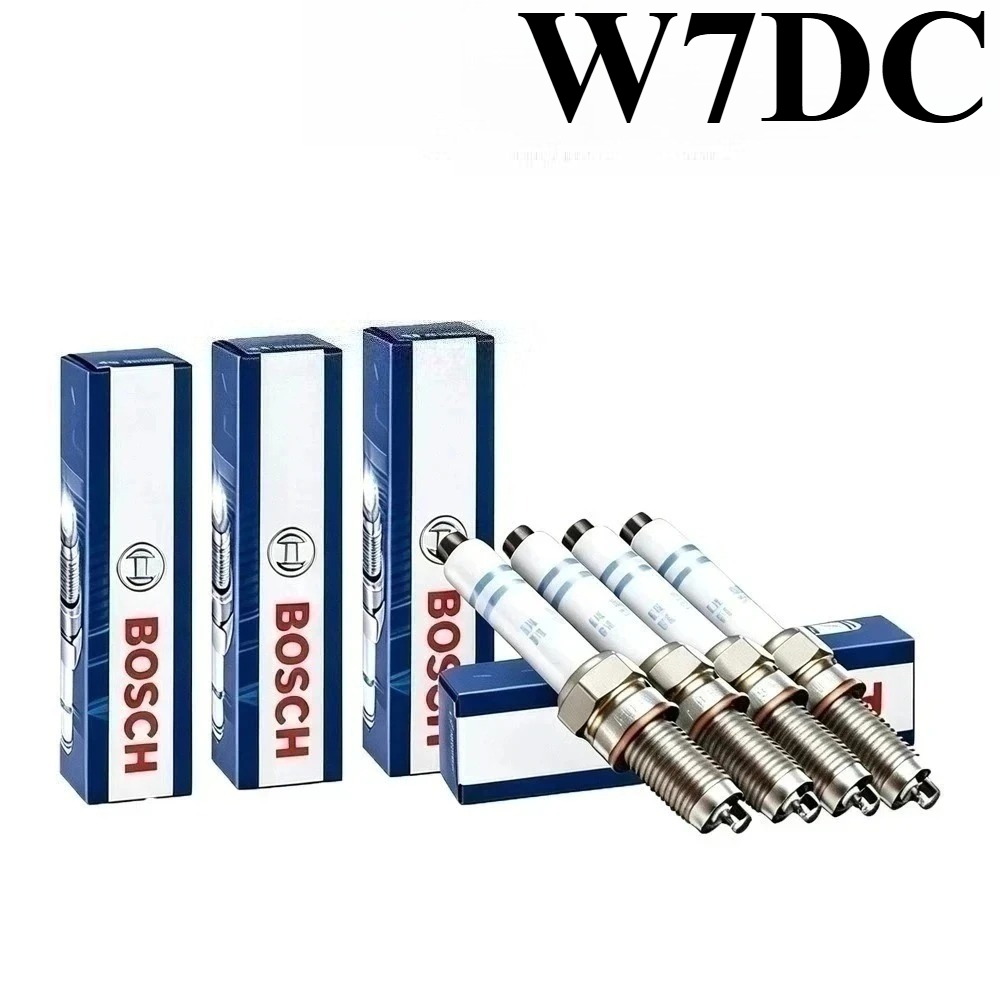 Bosch Spark Plug Copper - หัวเทียนทองแดงหกเหลี่ยมขนาดใหญ่ Bosch Durable W7DC ทนความร้อนสูง สำหรับมอเตอร์ไซค์วินเทจและเครื่องยนต์แก๊สขนาดเล็ก