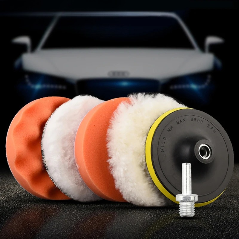 6 ชิ้น/เซ็ต ชุดฟองน้ำขัดเงารถย - Polish Pad Set Buffer บทวิจารณ์และราคา